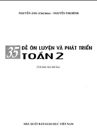 35 đề ôn luyện và triên toán lớp 2 Tác giả / Nguồn: Nguyễn Áng