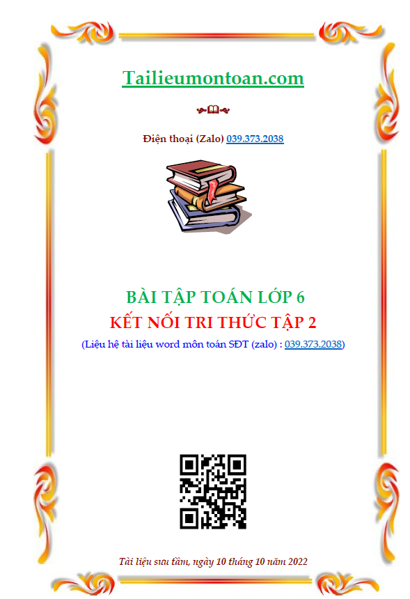 Bài tập kết nối tri thức toán 6 tập 2
