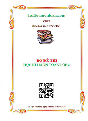Bộ đề thi học kì 1 môn toán lớp 2