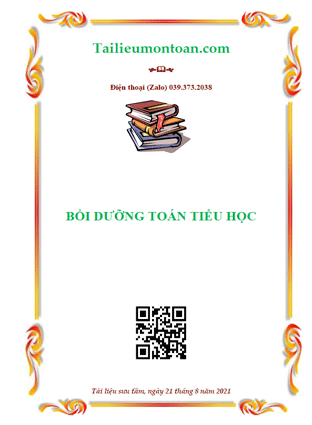 Bồi dưỡng học sinh giỏi toán tiểu học