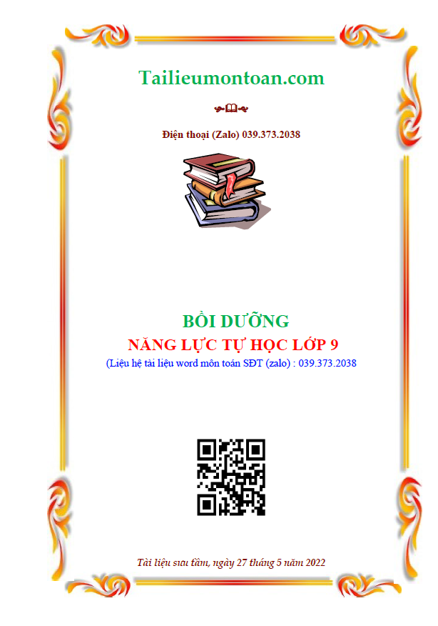 Bồi dưỡng năng lực tự học lớp 9