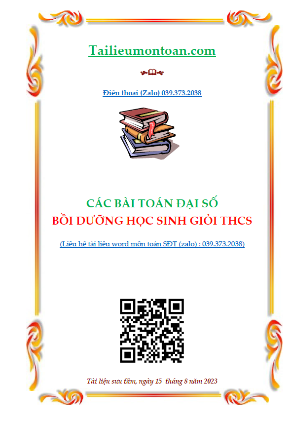 Các bài toán nâng cao đại số theo chủ đề