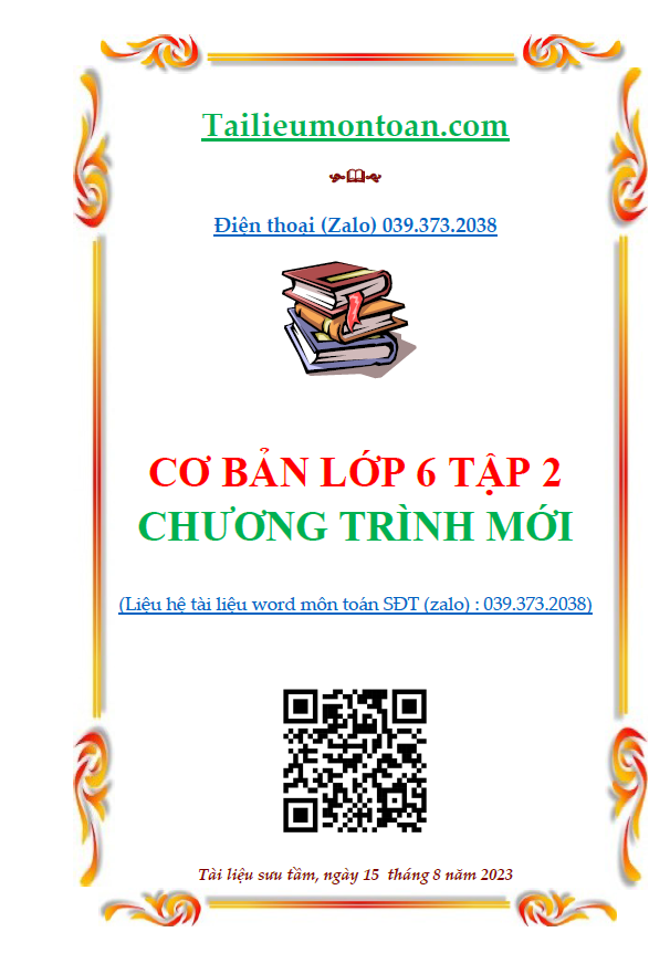 Cơ bản toán lớp 6 tập 2