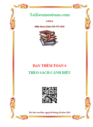 Dạy thêm toán lớp 6 theo sách cánh diều