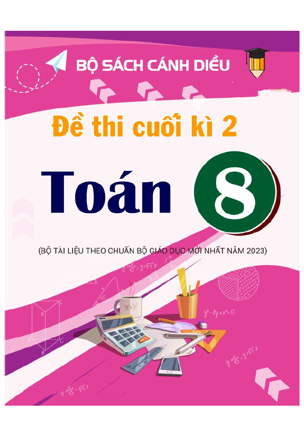 Đề học kì 2 toán 8 cánh diều