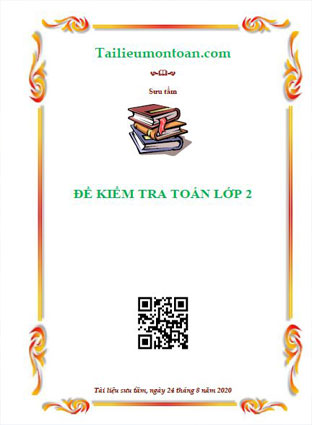 Đề kiểm tra toán lớp 2