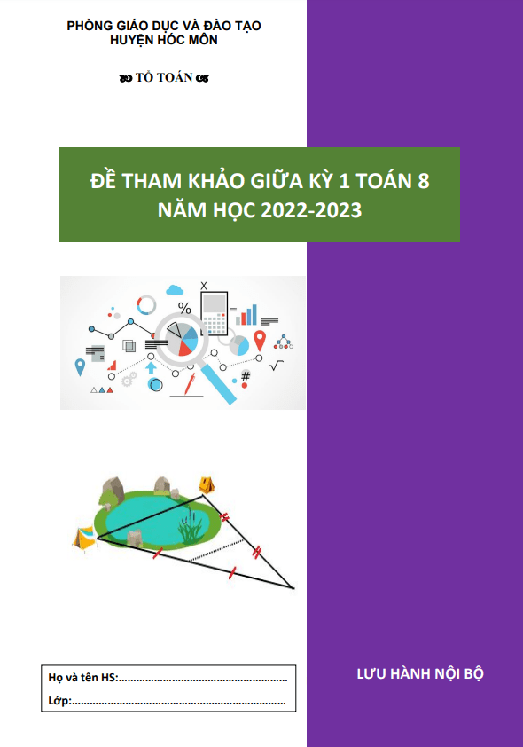 Đề tham khảo giữa kỳ 1 Toán 8 năm 2022 – 2023 phòng GD&ĐT Hóc Môn – TP HCM