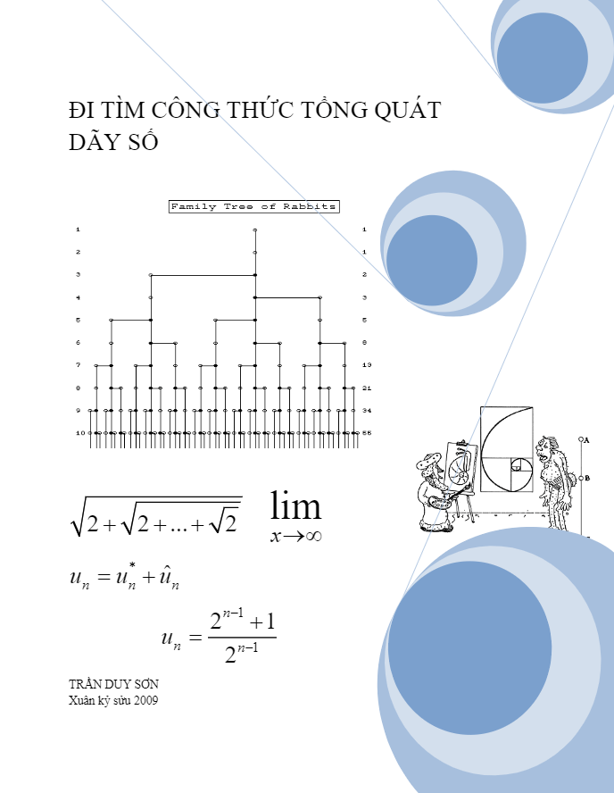 Đi tìm công thức tổng quát của dãy số – Trần Duy Sơn