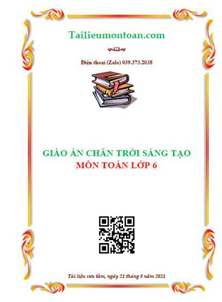 Giáo án chân trời sáng tạo môn toán lớp 6