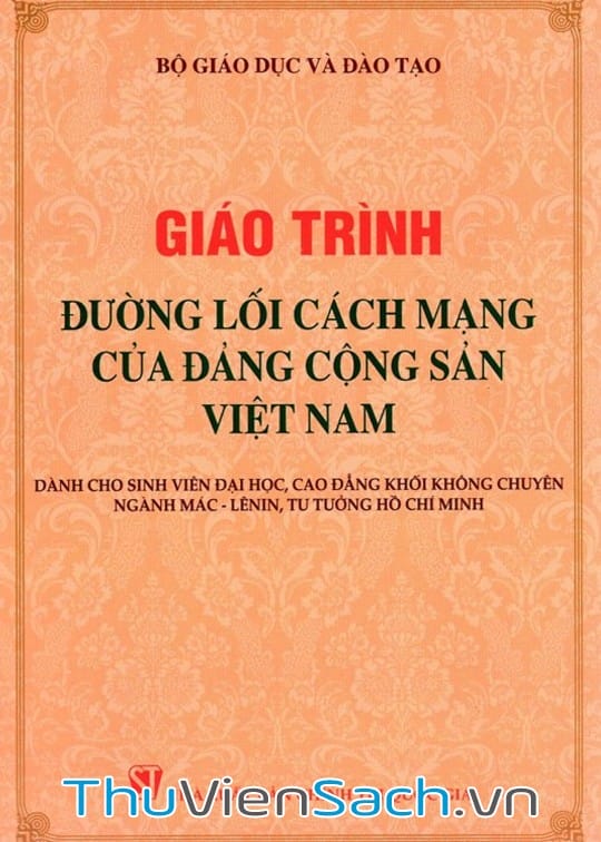 GIÁO TRÌNH ĐƯỜNG LỐI CÁCH MẠNG CỦA ĐẢNG CỘNG SẢN VIỆT NAM