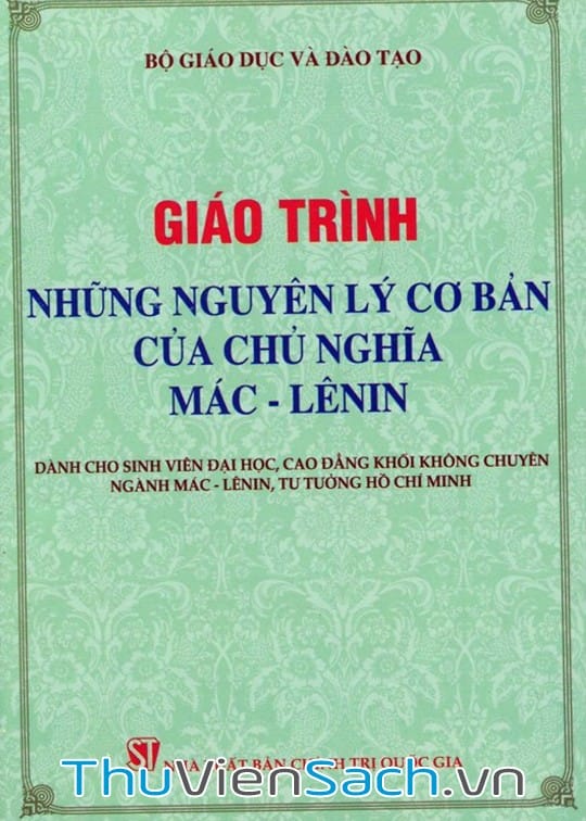 GIÁO TRÌNH NHỮNG NGUYÊN LÍ CƠ BẢN CỦA CHỦ NGHĨA MAC-LENIN