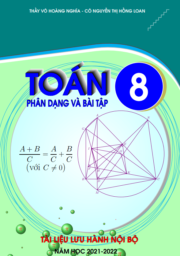 Phân dạng và bài tập Toán 8