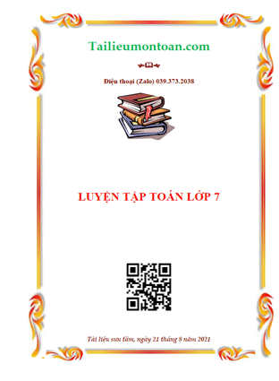 Luyện tập toán lớp 7 | ThuVienSachPDF