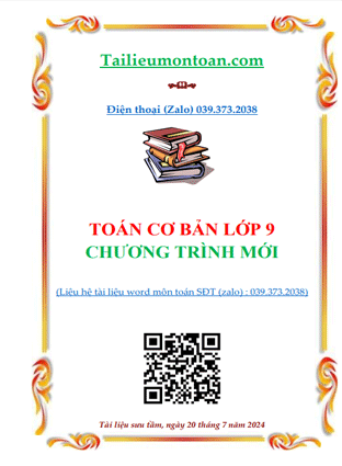 Toán cơ bản lớp 9 chương trình mới