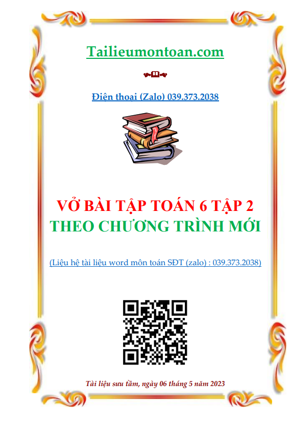 Vở bài tập toán 6 tập 2