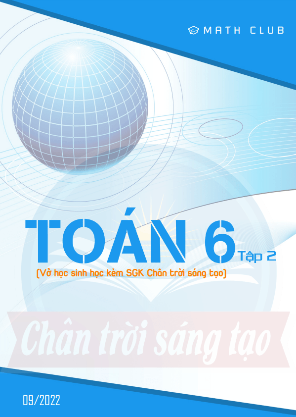 Vở học sinh học kèm SGK Toán 6 Chân Trời Sáng Tạo (tập 2)