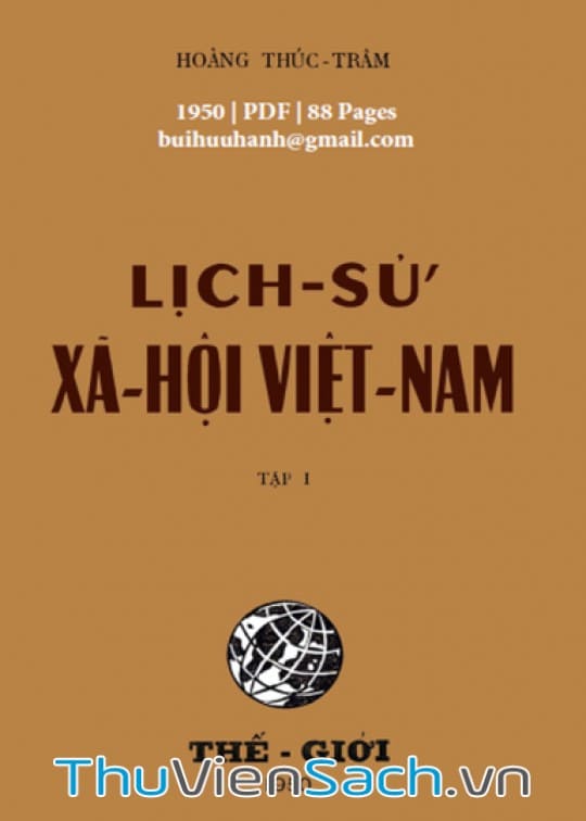 Lịch Sử Xã Hội Việt Nam - Tập 1