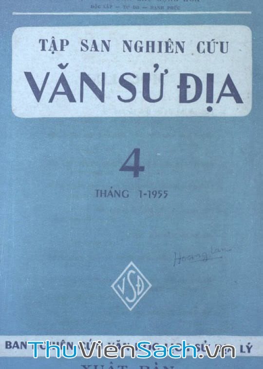 Tập San Nghiên Cứu Văn Sử Địa 4