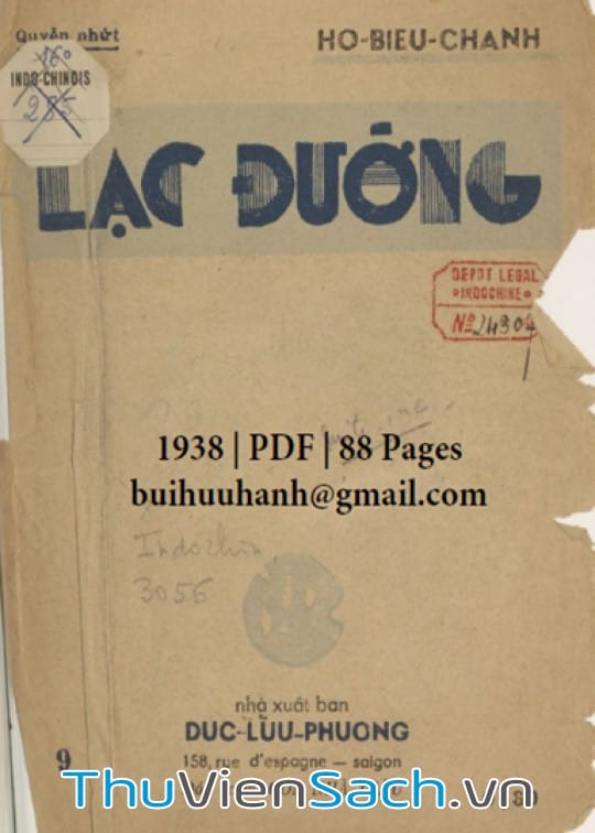 Lạc Đường - Hồ Biểu Chánh