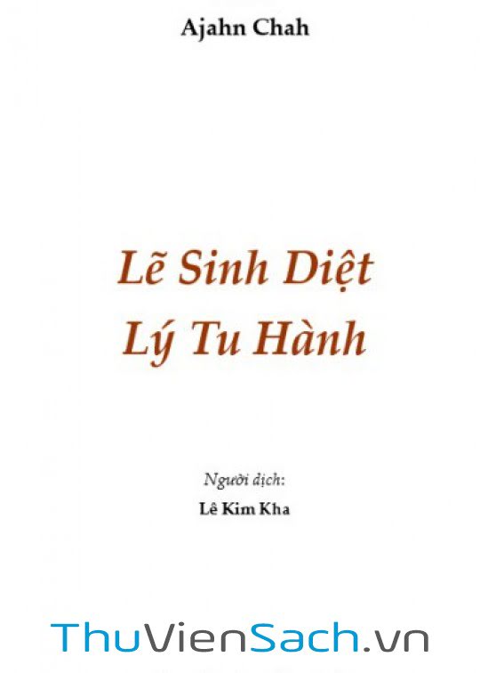 Lẽ Sinh Diệt, Lý Tu Hành