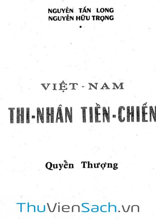 Việt Nam Thi Nhân Tiền Chiến Q.1