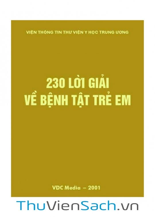 230 Lời Giải Về Bệnh Tật Trẻ Em